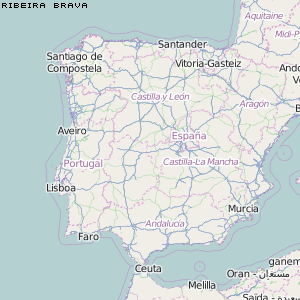 Ribeira Brava Karte Portugal