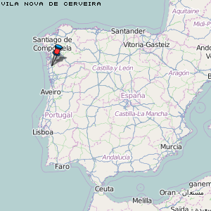 Vila Nova de Cerveira Karte Portugal