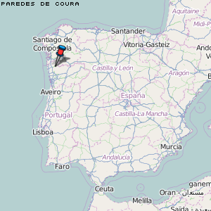 Paredes de Coura Karte Portugal