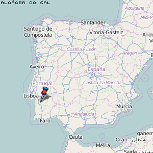 Alcácer do Sal Karte Portugal