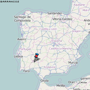 Barrancos Karte Portugal