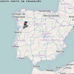 Santa Marta de Penaguião Karte Portugal