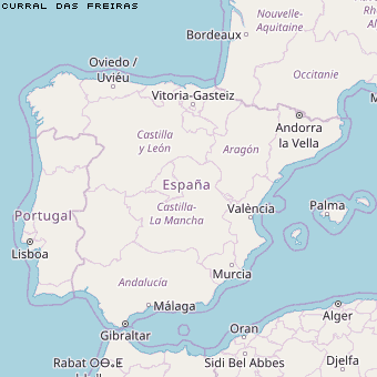 Curral das Freiras Karte Portugal