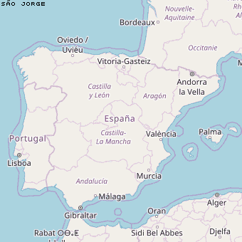 São Jorge Karte Portugal