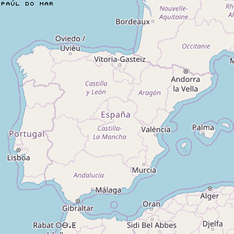 Paúl do Mar Karte Portugal