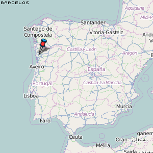 Barcelos Karte Portugal
