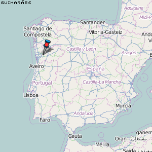 Guimarães Karte Portugal