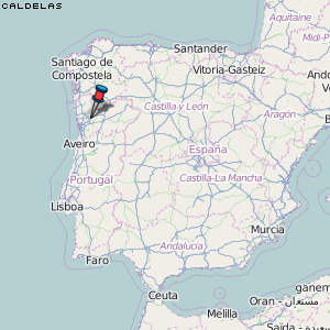 Caldelas Karte Portugal