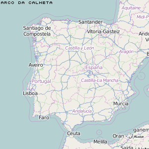 Arco da Calheta Karte Portugal