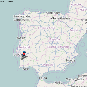 Melides Karte Portugal