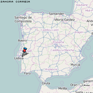 Samora Correia Karte Portugal