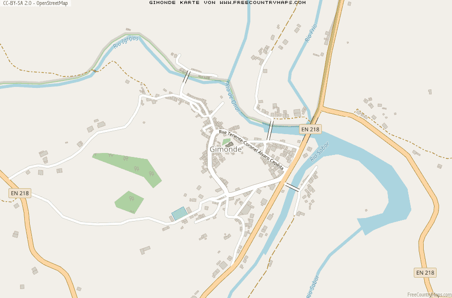Karte Von Gimonde Portugal