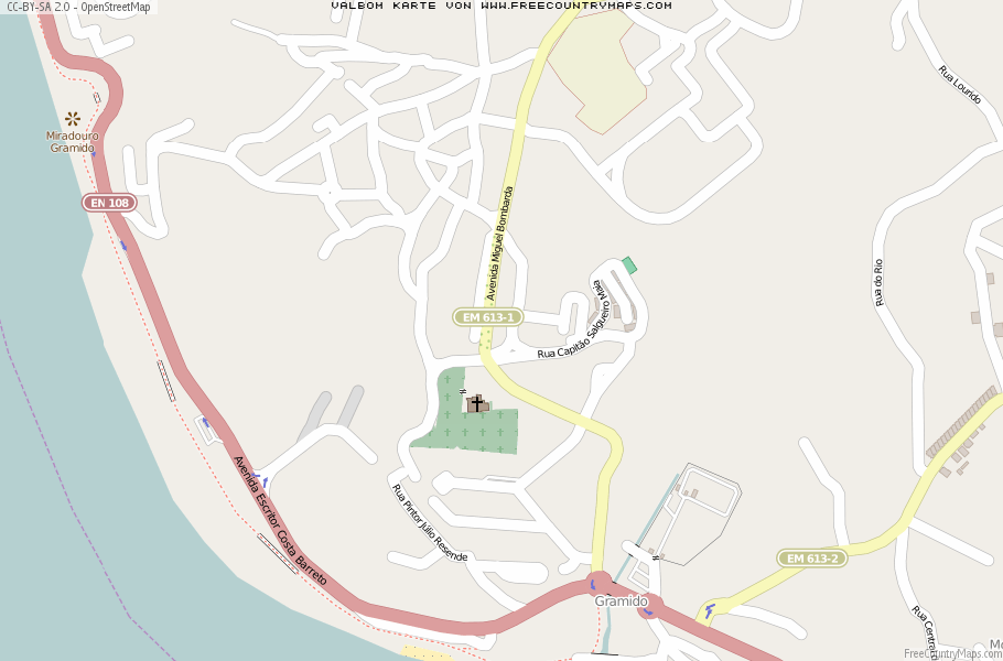 Karte Von Valbom Portugal