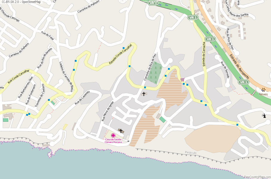 Karte Von São Gonçalo Portugal