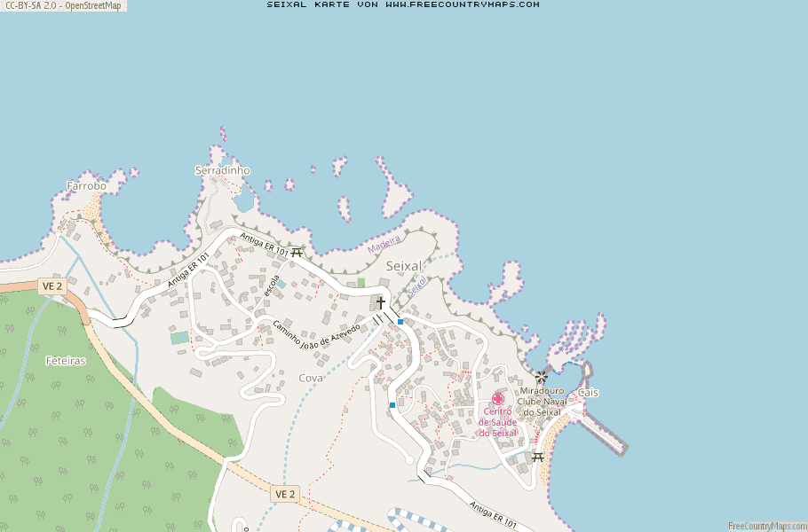 Karte Von Seixal Portugal