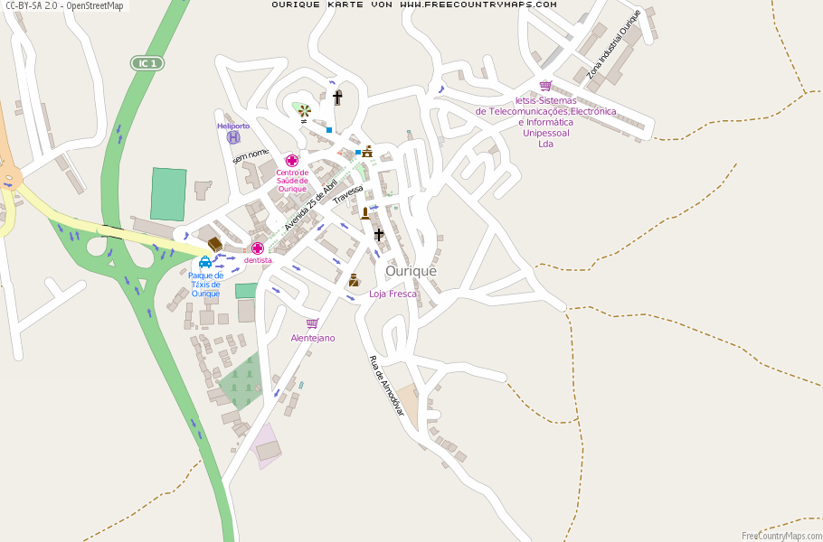 Karte Von Ourique Portugal