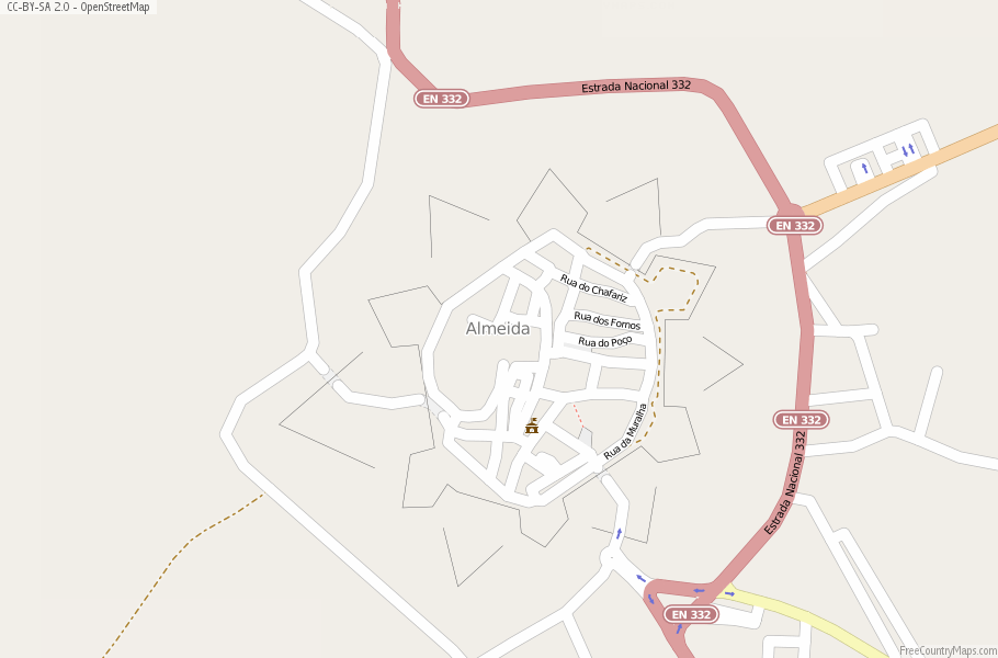 Karte Von Almeida Portugal