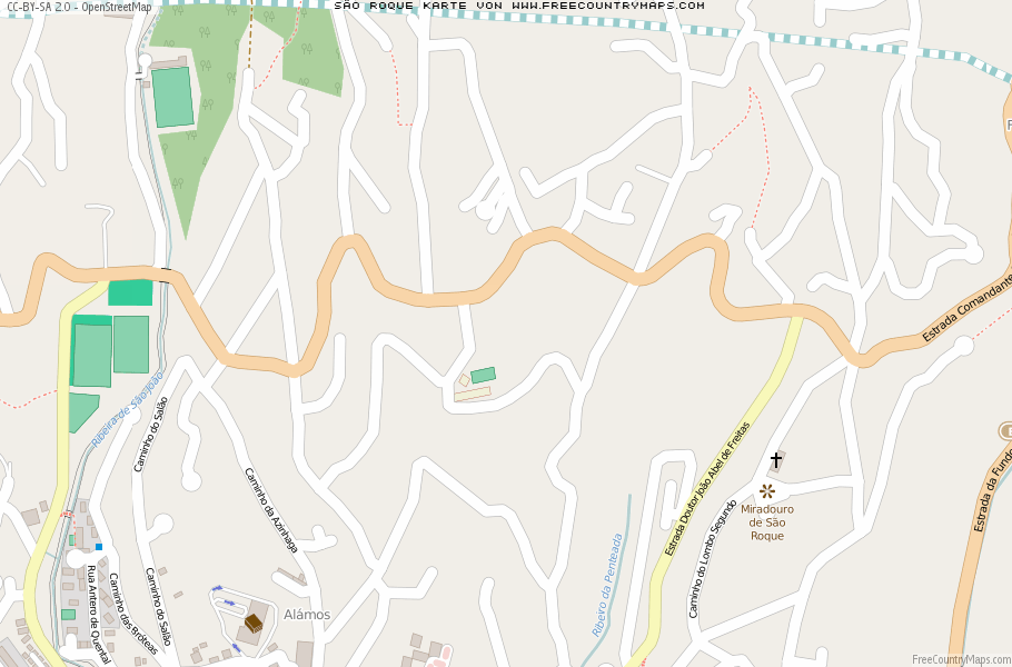 Karte Von São Roque Portugal