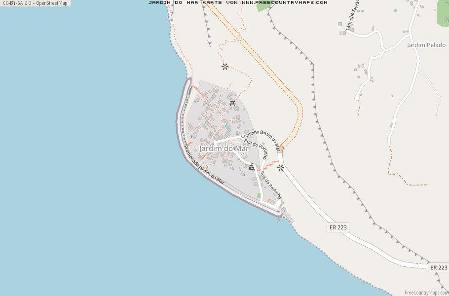 Karte Von Jardim do Mar Portugal