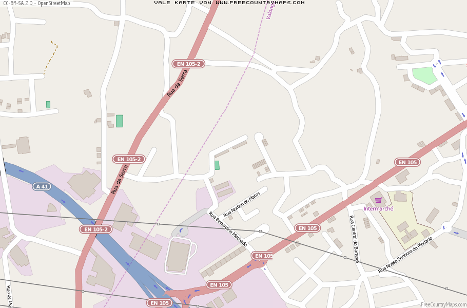 Karte Von Vale Portugal