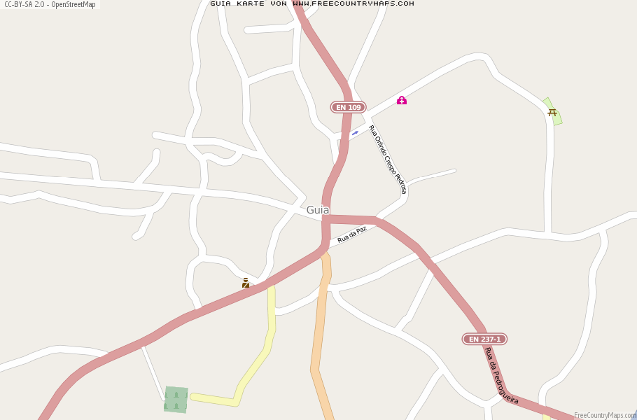 Karte Von Guia Portugal