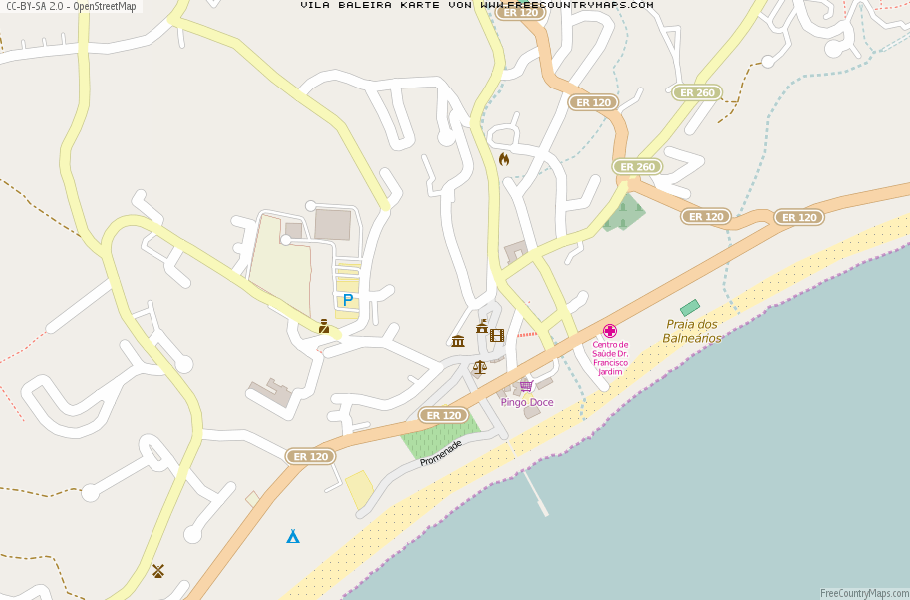 Karte Von Vila Baleira Portugal