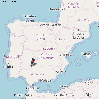 Maguilla Karte Spanien