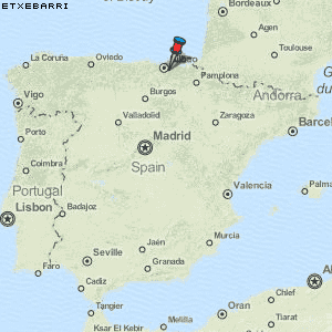 Etxebarri Karte Spanien