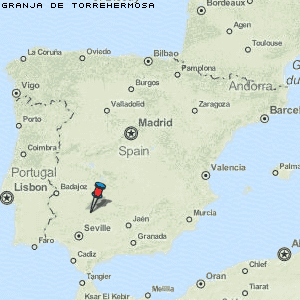 Granja de Torrehermosa Karte Spanien
