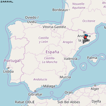 Sarral Karte Spanien