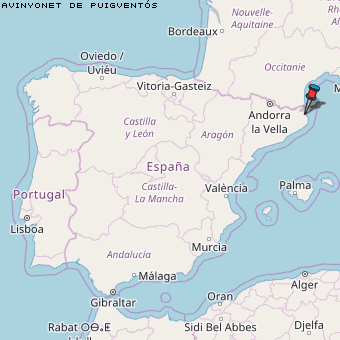 Avinyonet de Puigventós Karte Spanien
