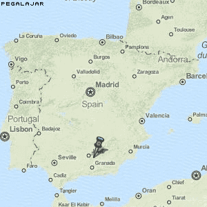 Pegalajar Karte Spanien