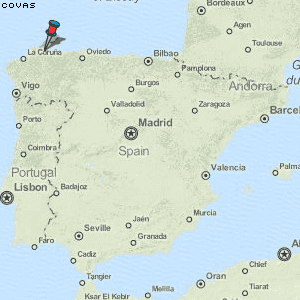 Covas Karte Spanien