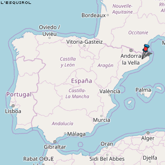 l'Esquirol Karte Spanien