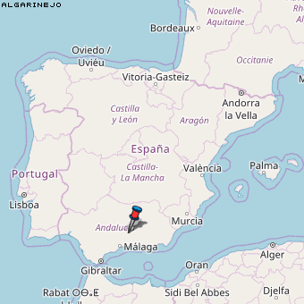 Algarinejo Karte Spanien