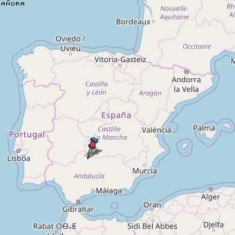 Añora Karte Spanien