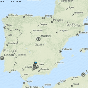 Badolatosa Karte Spanien