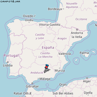 Campotéjar Karte Spanien