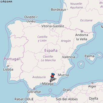 Cádiar Karte Spanien