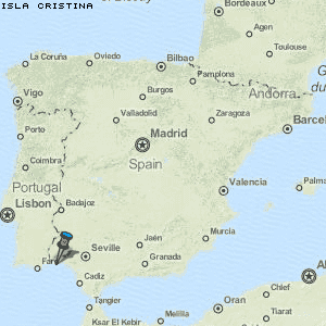 Isla Cristina Karte Spanien