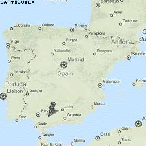 Lantejuela Karte Spanien