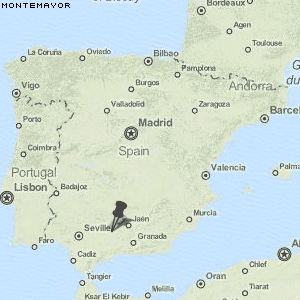 Montemayor Karte Spanien