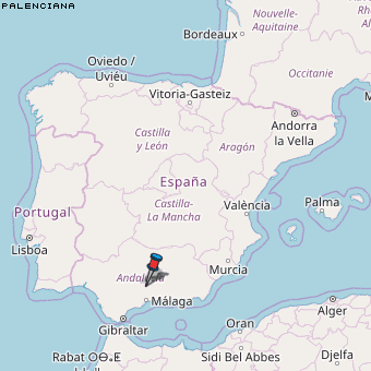 Palenciana Karte Spanien