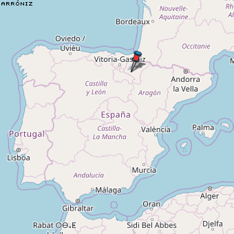 Arróniz Karte Spanien