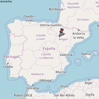 Ainzón Karte Spanien