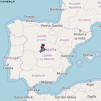 Nombela Karte Spanien