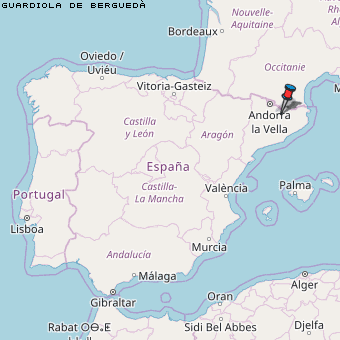 Guardiola de Berguedà Karte Spanien