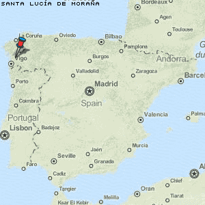 Santa Lucía de Moraña Karte Spanien