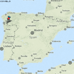 Covelo Karte Spanien