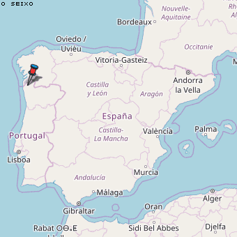 O Seixo Karte Spanien